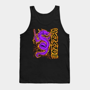 Sanano FMA Dragon Fire Purple Tank Top